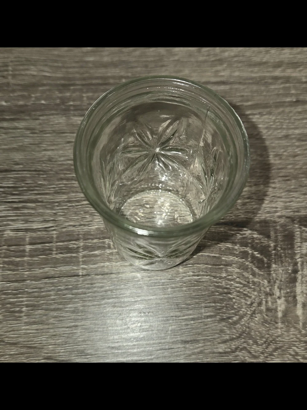 Anchor Hocking Vintage Star Atomic Starburst Glass Jelly Jar Juice Glass